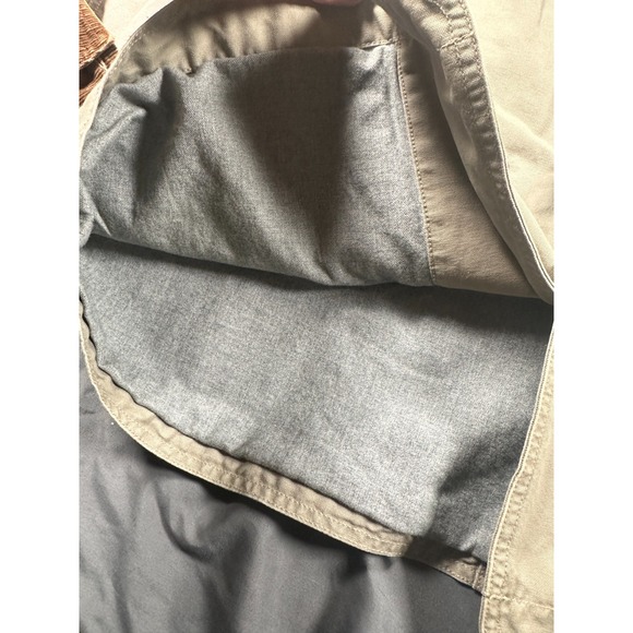 L.L.‎ Bean Original Field Chore Coat Mens XL Tan Cotton Canvas Corduroy Collar - Picture 3 of 7